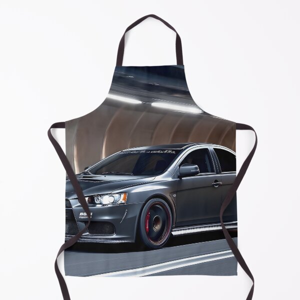 Item preview, Gunmetal Grey Mitsubishi Lancer Evo X Poster – Premium JDM Wall Art II designed and sold by AutoPopStudio.