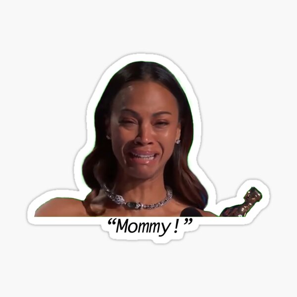 Item preview, Zoe Saldana Oscars Crying Mommy! designed and sold by luveyart.