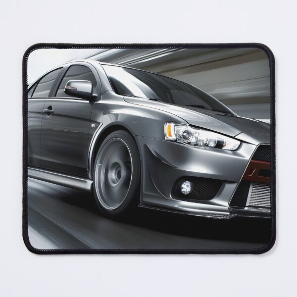 Item preview, Gunmetal Grey Mitsubishi Lancer Evo X Poster – Premium JDM Wall Art III designed and sold by AutoPopStudio.