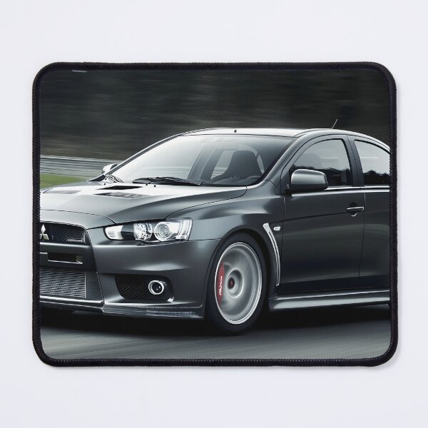 Item preview, Gunmetal Grey Mitsubishi Lancer Evo X Poster – Premium JDM Wall Art IV designed and sold by AutoPopStudio.