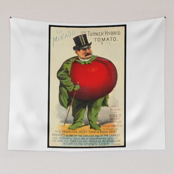 Item preview, The Mikado Tomato – Vintage 1887 Seed Catalog Illustration designed and sold by Printiquity.