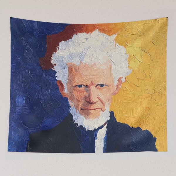 Item preview, Arthur Schopenhauer | Post-impressionist painting style designed and sold by ComicsFactory.