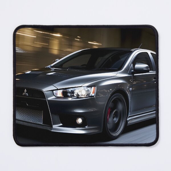 Item preview, Gunmetal Grey Mitsubishi Lancer Evo X Poster – Premium JDM Wall Art V designed and sold by AutoPopStudio.