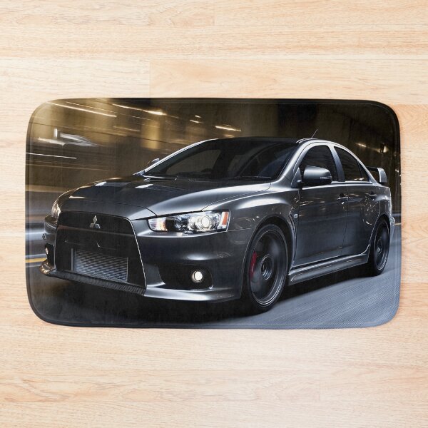 Item preview, Gunmetal Grey Mitsubishi Lancer Evo X Poster – Premium JDM Wall Art V designed and sold by AutoPopStudio.