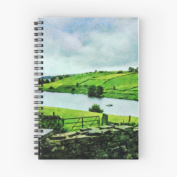 Item preview, Serene watercolor landscape of the Lake District, England showcasing nature's beauty designed and sold by GestaltImagery.