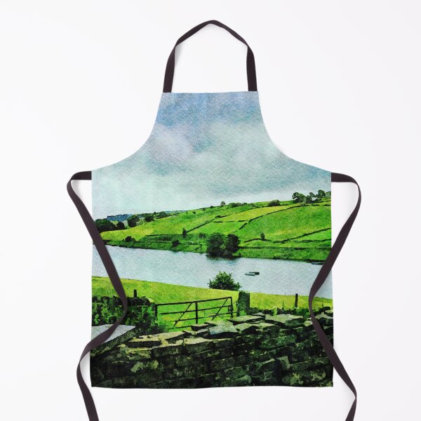 Item preview, Serene watercolor landscape of the Lake District, England showcasing nature's beauty designed and sold by GestaltImagery.