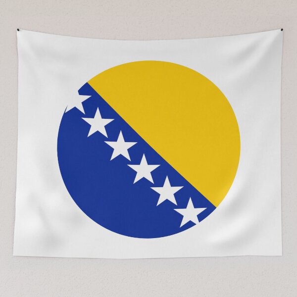 Artikelvorschau, Bosnien und Herzegowina Flagge entworfen und verkauft von USEFULART-Shop.