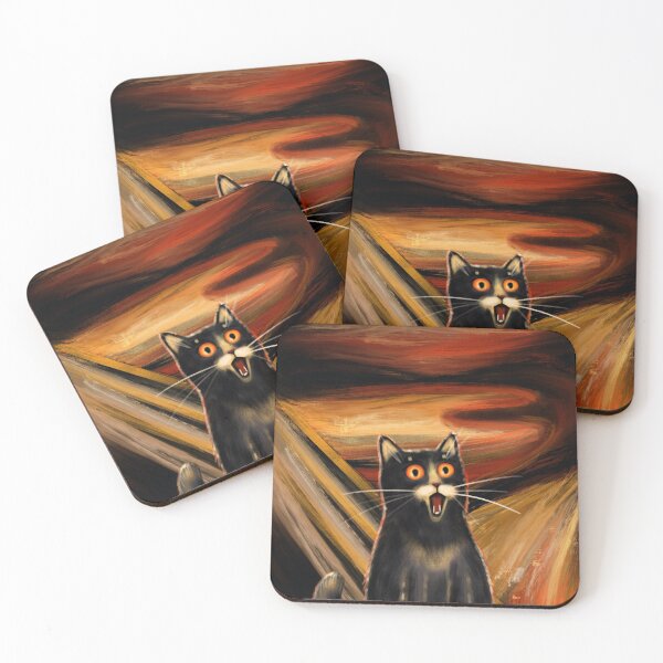 Item preview, Funny meme black cat on the fire background designed and sold by Makitsu Neko.