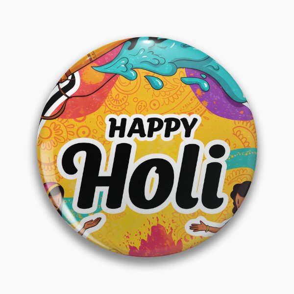 Item preview, Happy Holi Sticker – Watercolor Splash & Festive Vibes designed and sold by InevitableAum.