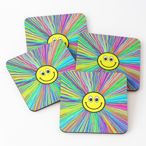 Item preview, Smiley Psychedelic Pattern designed and sold by glowdesigns.