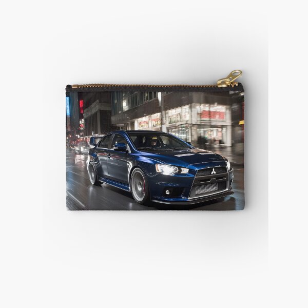 Item preview, Blue Mitsubishi Lancer Evo X Poster – JDM Performance Wall Art III designed and sold by AutoPopStudio.