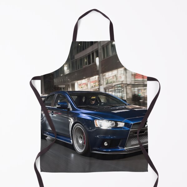 Item preview, Blue Mitsubishi Lancer Evo X Poster – JDM Performance Wall Art III designed and sold by AutoPopStudio.