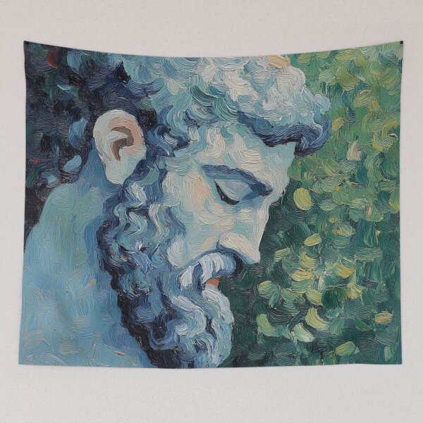 Item preview, Asclepius | Post-impressionist painting style designed and sold by ComicsFactory.