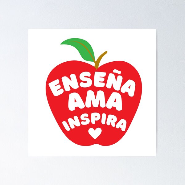 Item preview, Enseña, ama, inspira designed and sold by DesignPMG.