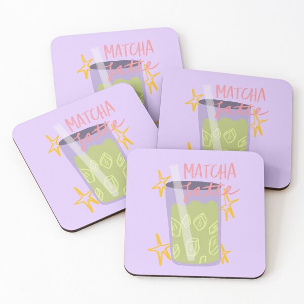 Item preview, matcha latte designed and sold by Pretty Postcards.