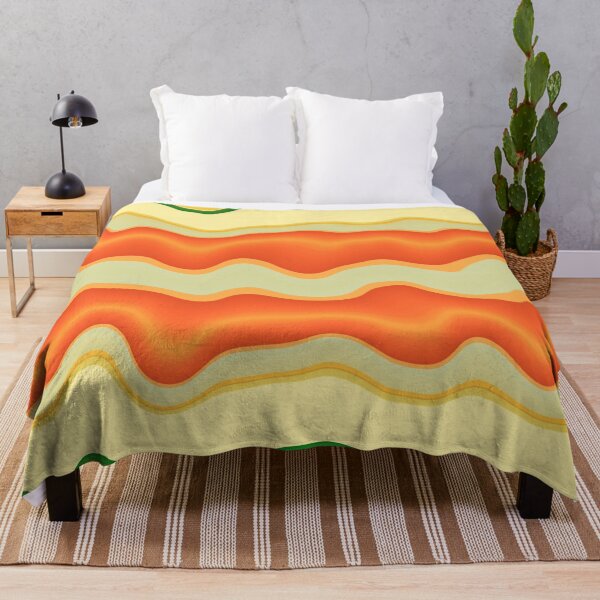 Item preview, Horizontal Wavy Zigzag Lines in Retro Yellow, Orange and Green designed and sold by KaSaPo.