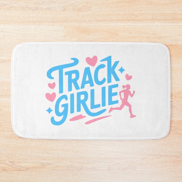 Item preview, Track Girlie! Pink And Blue Running Girl designed and sold by PMCreative.