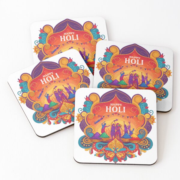 Item preview, Let’s Play Holi! Fun & Festive Colorful Sticker for Celebration designed and sold by InevitableAum.