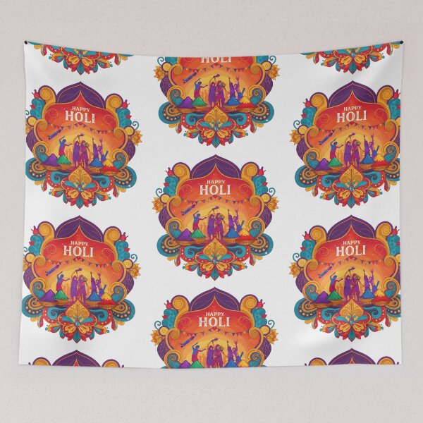 Item preview, Let’s Play Holi! Fun & Festive Colorful Sticker for Celebration designed and sold by InevitableAum.