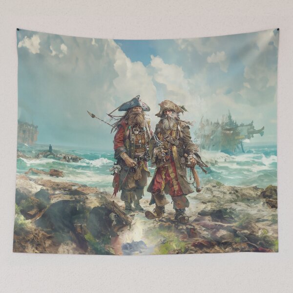 Item preview, Two pirates step onto an island designed and sold by Made-by-Gus.
