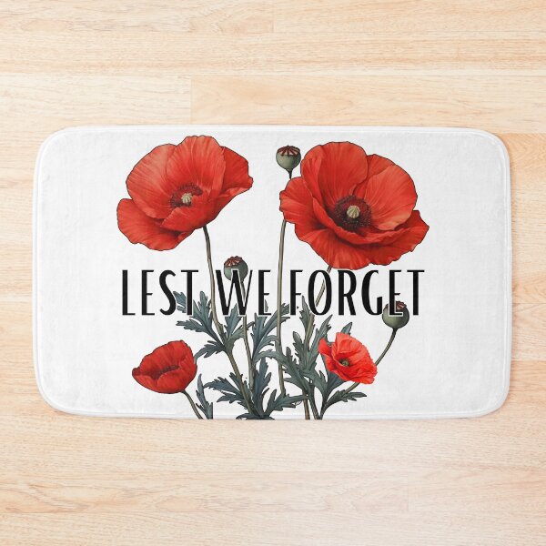 Item preview, anzac day 2025 - Lest We Forget - Red Poppy Day Australian  Men Woman Kids designed and sold by Taylor  ART.