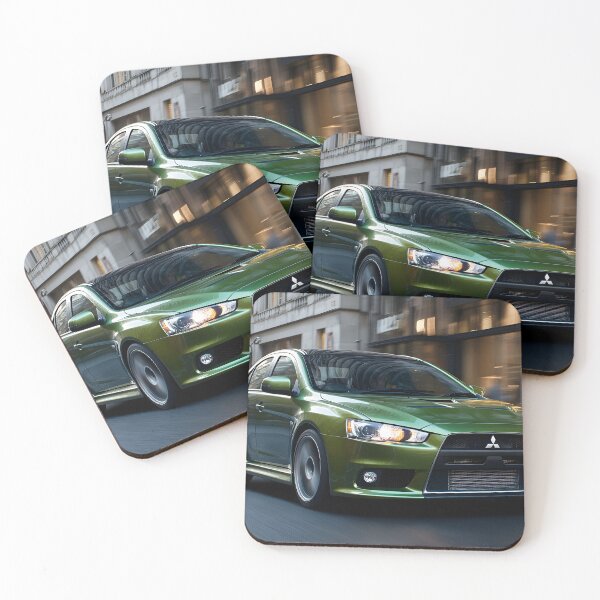 Item preview, Green Mitsubishi Lancer Evo X Poster – Bold JDM Wall Art II designed and sold by AutoPopStudio.