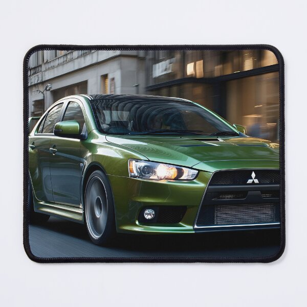 Item preview, Green Mitsubishi Lancer Evo X Poster – Bold JDM Wall Art II designed and sold by AutoPopStudio.