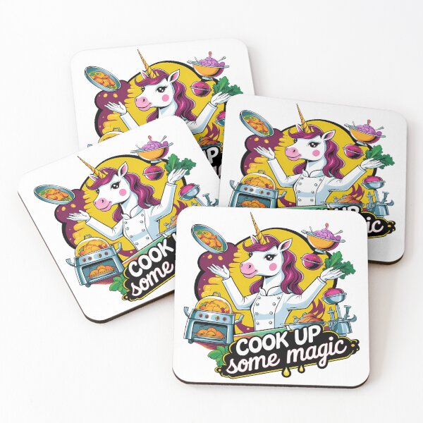 Item preview, Cook Up Some Magic – Avant-Garde Unicorn Chef designed and sold by zoughlal.