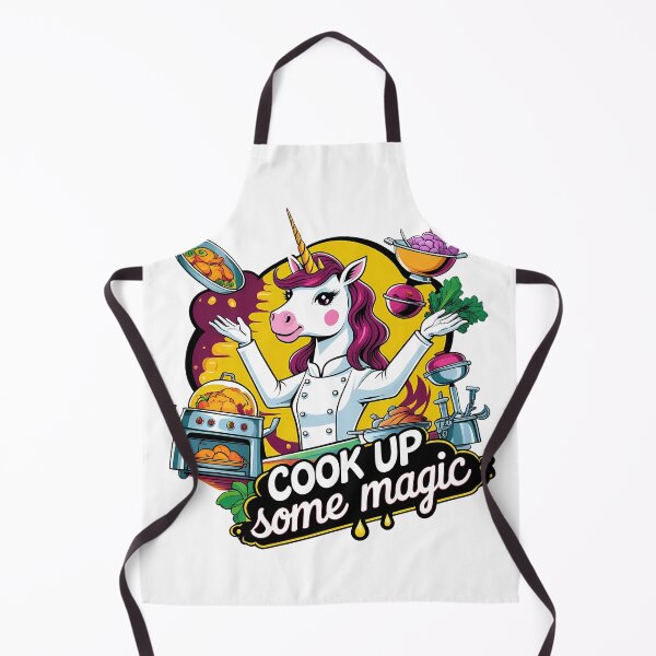 Item preview, Cook Up Some Magic – Avant-Garde Unicorn Chef designed and sold by zoughlal.