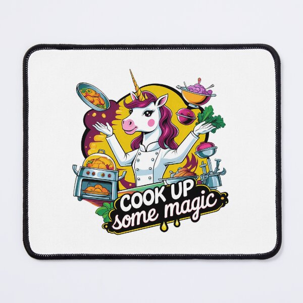 Item preview, Cook Up Some Magic – Avant-Garde Unicorn Chef designed and sold by zoughlal.