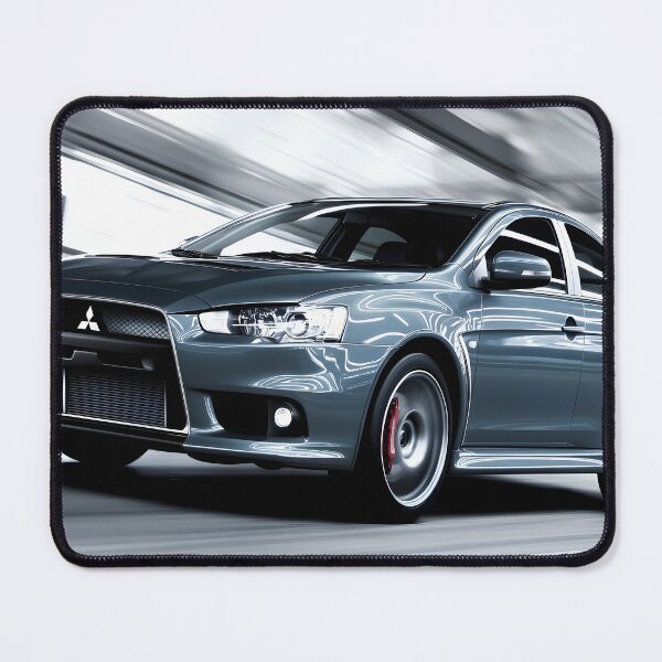 Item preview, Blue Mitsubishi Lancer Evo X Poster – JDM Performance Wall Art V designed and sold by AutoPopStudio.