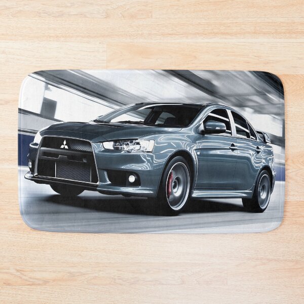 Item preview, Blue Mitsubishi Lancer Evo X Poster – JDM Performance Wall Art V designed and sold by AutoPopStudio.