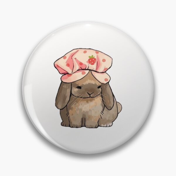 Item preview, Bunny with strawberry hat designed and sold by Vainella.