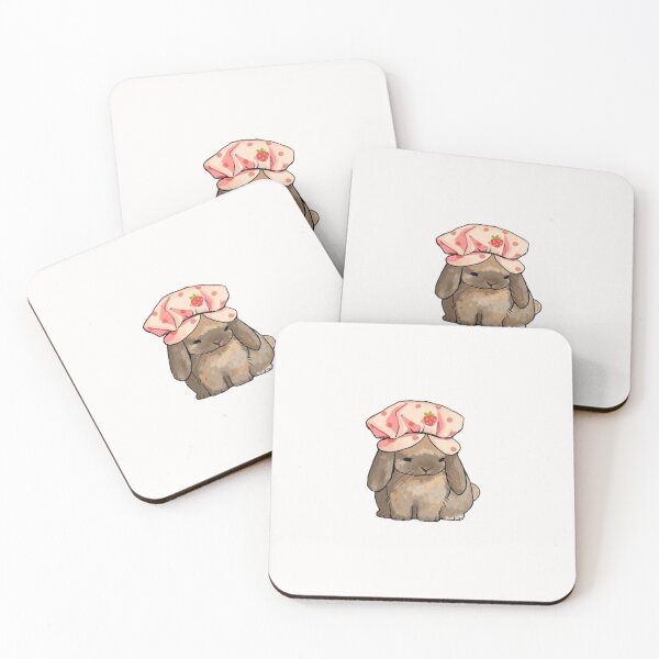 Item preview, Bunny with strawberry hat designed and sold by Vainella.