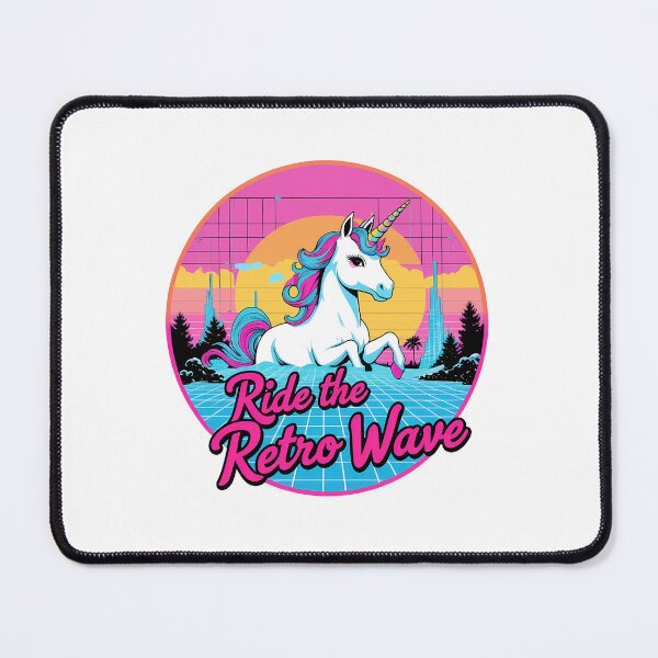 Item preview, Ride the Retro Wave – Synthwave Unicorn designed and sold by zoughlal.