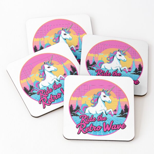 Item preview, Ride the Retro Wave – Synthwave Unicorn designed and sold by zoughlal.
