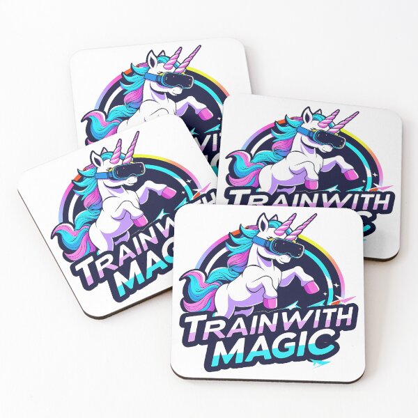Item preview, Train with Magic – VR Fitness Unicorn designed and sold by zoughlal.