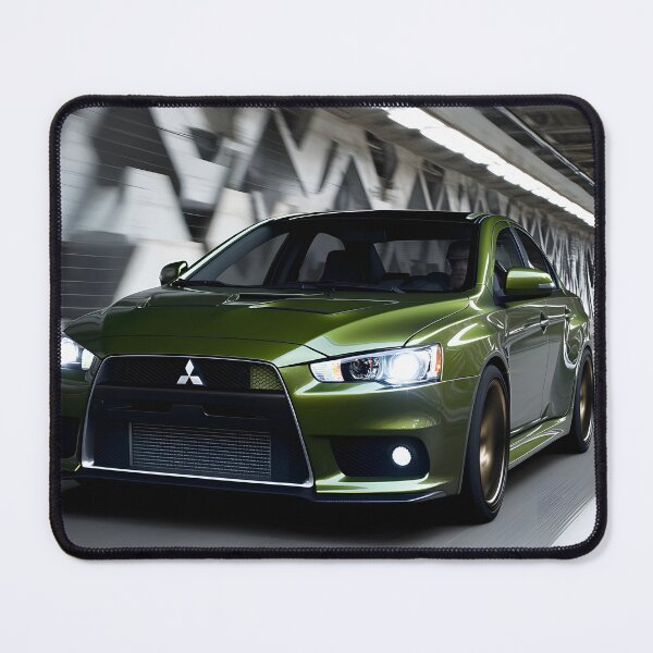 Item preview, Green Mitsubishi Lancer Evo X Poster – Bold JDM Wall Art IV designed and sold by AutoPopStudio.