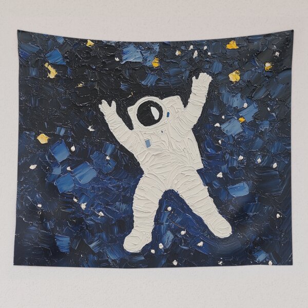 Item preview, Astronaut | Post-impressionist painting style designed and sold by ComicsFactory.