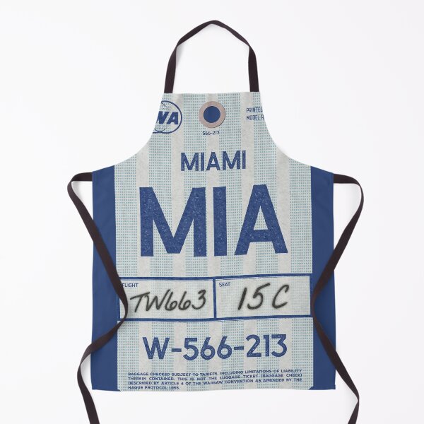 Item preview, Miami TWA retro airline tag designed and sold by LostTravelersLab.