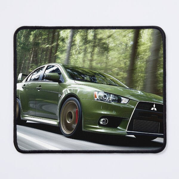 Item preview, Green Mitsubishi Lancer Evo X Poster – Bold JDM Wall Art V designed and sold by AutoPopStudio.
