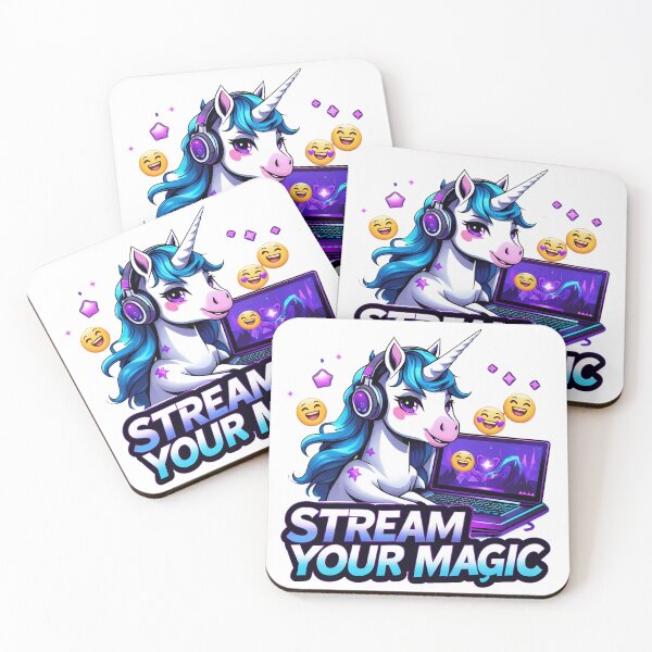 Item preview, Stream Your Magic – Gaming Unicorn Streamer designed and sold by zoughlal.