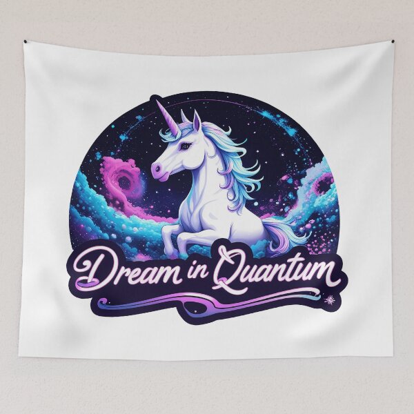 Item preview, Dream in Quantum – Ethereal Unicorn Voyage designed and sold by zoughlal.