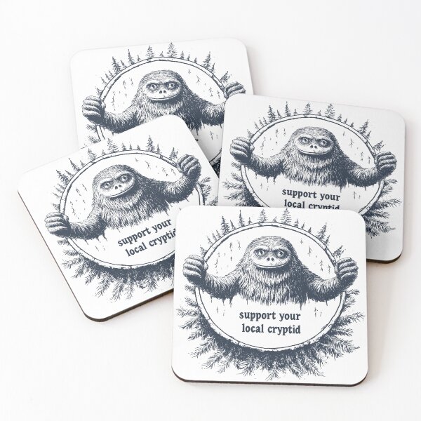 Item preview, Support your local cryptid | Cryptozoology Meme Tees and Stickers designed and sold by Envision Designs.