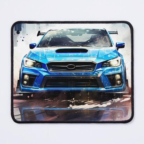 Item preview, Aggressive Sports Sedan In Vibrant Urban Splash Scene designed and sold by RevUpDesign.