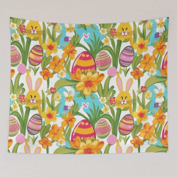 Item preview, Floral Pattern - Spring, Easter Eggs and Bunnies 2 designed and sold by AlinaSCorner.