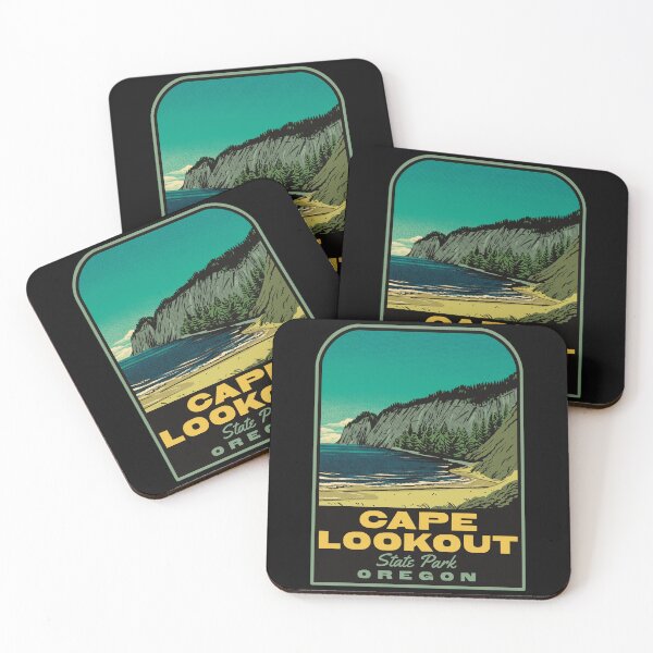 Item preview, Cape Lookout State Park Oregon Retro designed and sold by HalpinDesign.