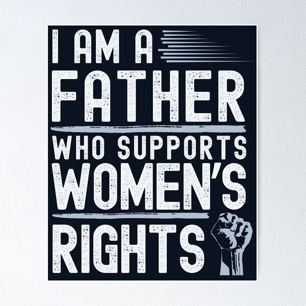 Vista previa del artículo con la obra «Soy un padre que apoya los derechos de las mujeres.», diseñado y vendido por TenkaTees.
