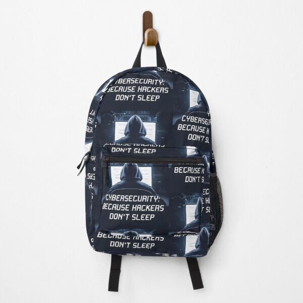 Item preview, Hackers Never Sleep: Cybersecurity Art designed and sold by Into The Rabbit Hole.