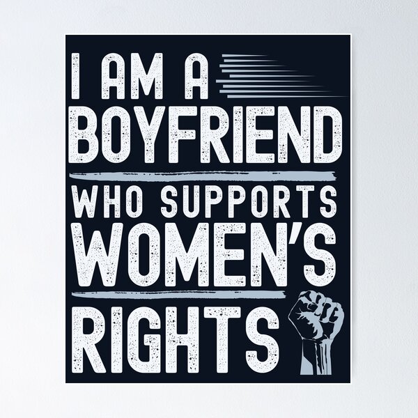 Item preview, I am a Boyfriend who supports women's rights.  designed and sold by TenkaTees.